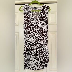 Leopard Print Sleeveless Dress